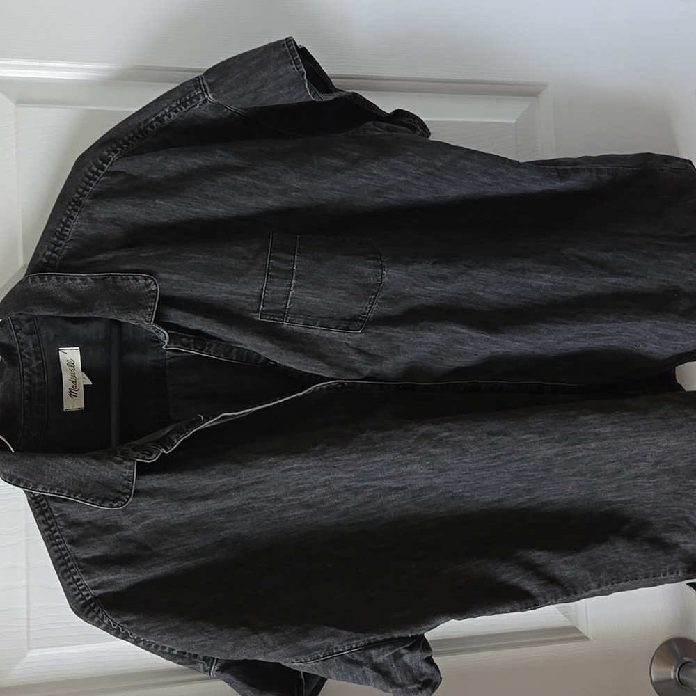Madewell Washed Black Short-Sleeve Shirt